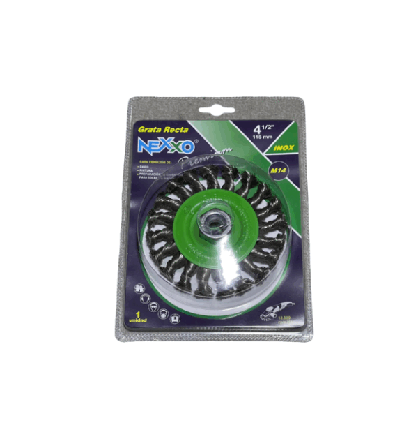 20250802_184447_0000 GRATA CIRCULAR PLANA TRENZADA DE ACERO INOX 4 1/2"